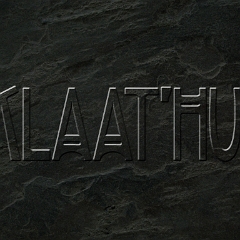 Klaat'hu Logo - slate